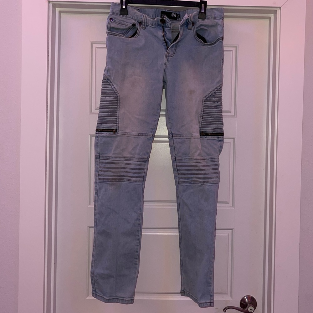 Ribbed skinny jeans